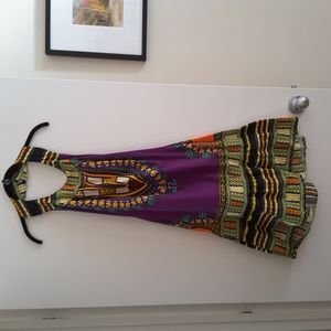 Cute colorful halter dress